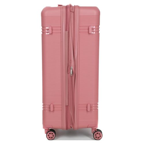 Чемодан большой L полипропилен Snowball 21204 76,5×53×31см 99+18л Розовое золото