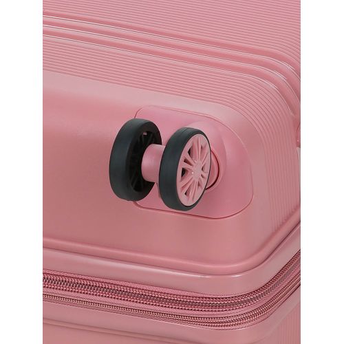 Чемодан средний M полипропилен Snowball 21204 67×47×27см 66+13л Розовое золото