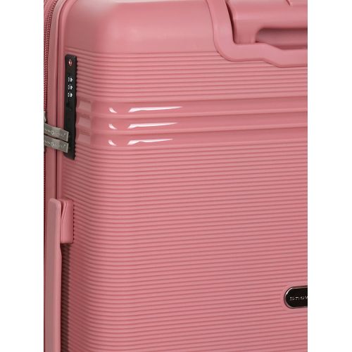 Чемодан средний M полипропилен Snowball 21204 67×47×27см 66+13л Розовое золото