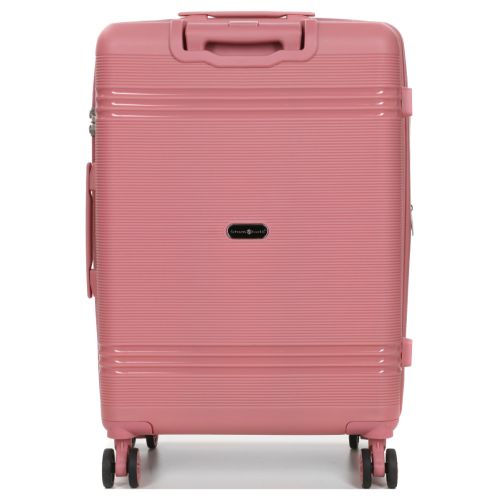 Чемодан средний M полипропилен Snowball 21204 67×47×27см 66+13л Розовое золото
