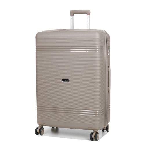 Чемодан большой L полипропилен Snowball 21204 76,5×53×31см 99+18л Шампань