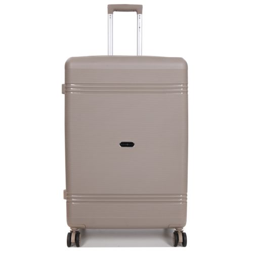 Чемодан большой L полипропилен Snowball 21204 76,5×53×31см 99+18л Шампань