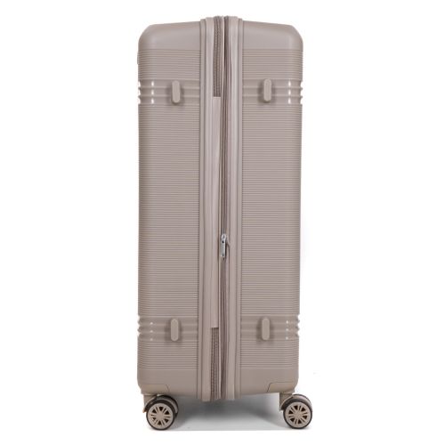 Чемодан большой L полипропилен Snowball 21204 76,5×53×31см 99+18л Шампань