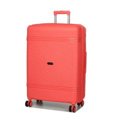Чемодан большой L полипропилен Snowball 21204 76,5×53×31см 99+18л Коралловый