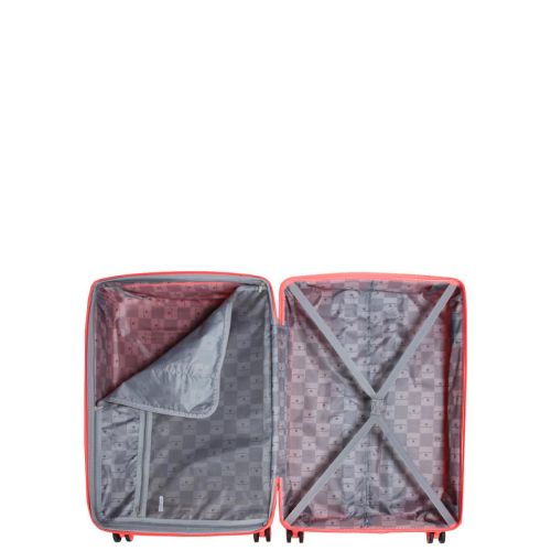 Чемодан большой L полипропилен Snowball 21204 76,5×53×31см 99+18л Коралловый