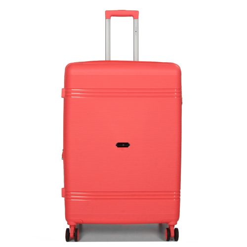Чемодан большой L полипропилен Snowball 21204 76,5×53×31см 99+18л Коралловый