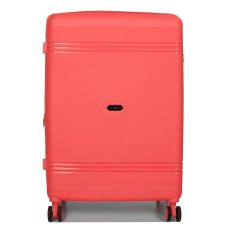 Чемодан большой L полипропилен Snowball 21204 76,5×53×31см 99+18л Коралловый