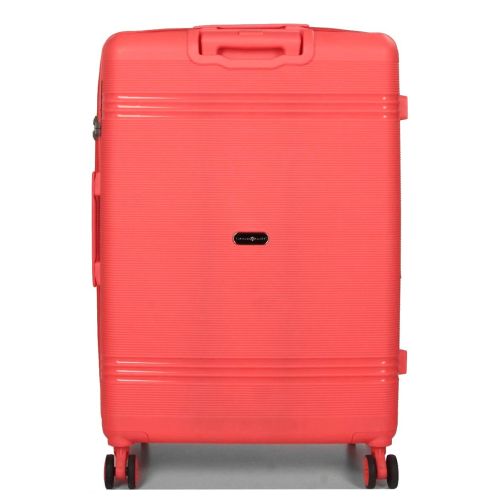 Чемодан большой L полипропилен Snowball 21204 76,5×53×31см 99+18л Коралловый