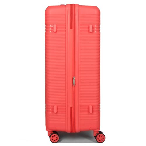 Чемодан большой L полипропилен Snowball 21204 76,5×53×31см 99+18л Коралловый