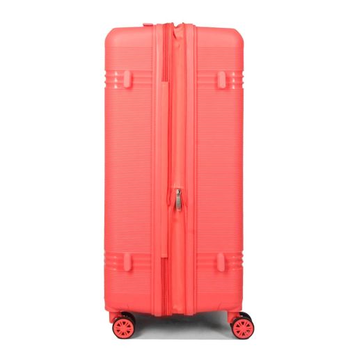Чемодан большой L полипропилен Snowball 21204 76,5×53×31см 99+18л Коралловый