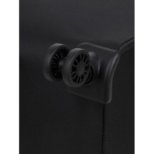 Чемодан большой L тканевый Snowball 22204 80×46×28см 99+18см Черный