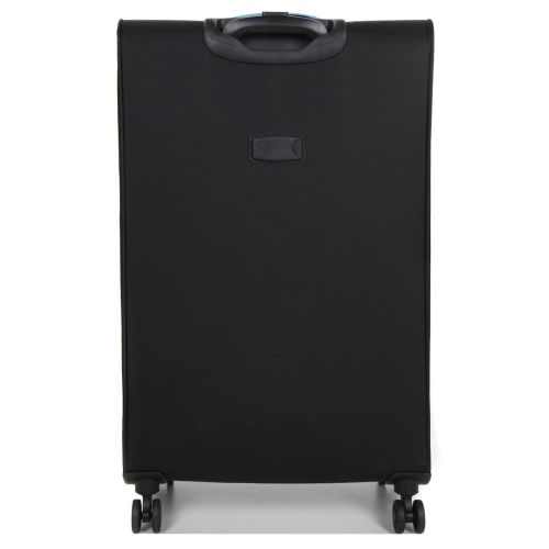 Чемодан большой L тканевый Snowball 22204 80×46×28см 99+18см Черный