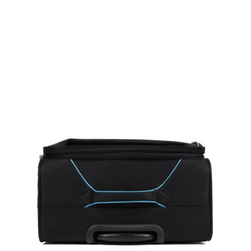 Чемодан большой L тканевый Snowball 22204 80×46×28см 99+18см Черный