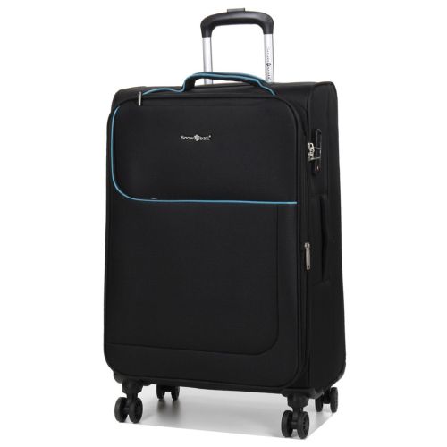 Чемодан средний M тканевый Snowball 22204 69×41×24см 65+13см Черный