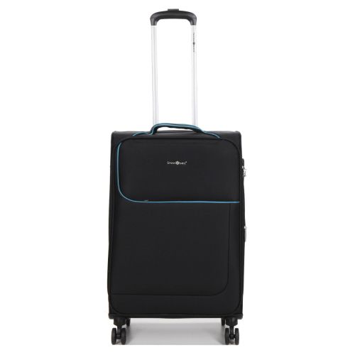 Чемодан средний M тканевый Snowball 22204 69×41×24см 65+13см Черный