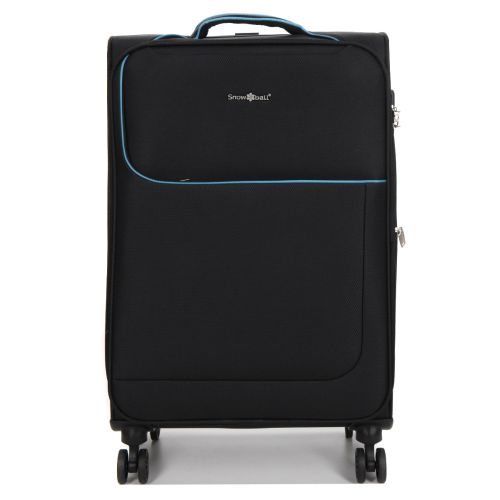 Чемодан средний M тканевый Snowball 22204 69×41×24см 65+13см Черный