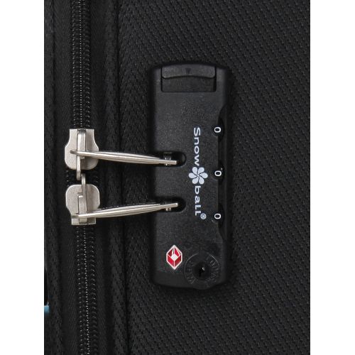 Чемодан маленький S тканевый Snowball 22204 58×36×22см 35+9см Черный