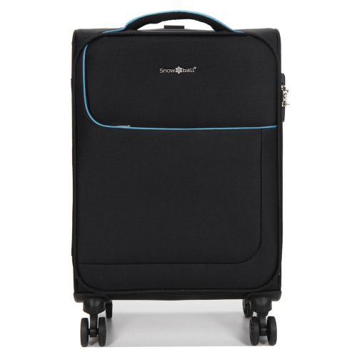 Чемодан маленький S тканевый Snowball 22204 58×36×22см 35+9см Черный