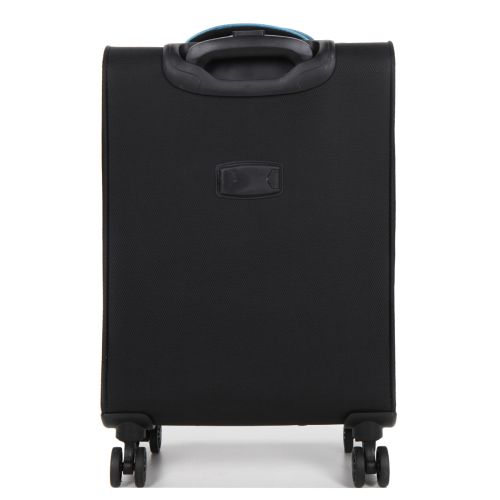 Чемодан маленький S тканевый Snowball 22204 58×36×22см 35+9см Черный