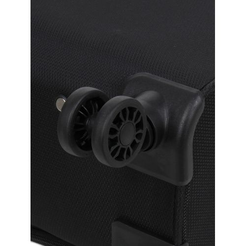 Чемодан маленький S тканевый Snowball 22204 58×36×22см 35+9см Черный