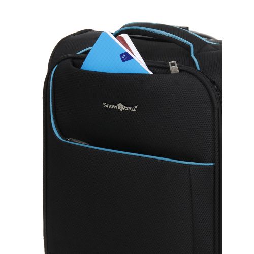 Чемодан мини XS тканевый Snowball 22204 46×33×18см 28+7см Черный