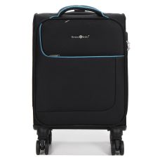 Чемодан мини XS тканевый Snowball 22204 46×33×18см 28+7см Черный 