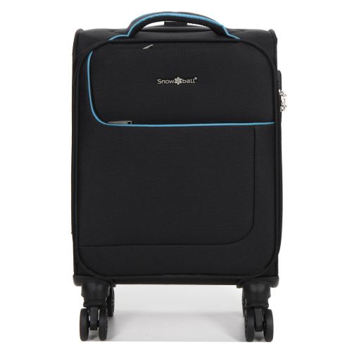 Чемодан мини XS тканевый Snowball 22204 46×33×18см 28+7см Черный