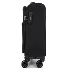 Чемодан мини XS тканевый Snowball 22204 46×33×18см 28+7см Черный 