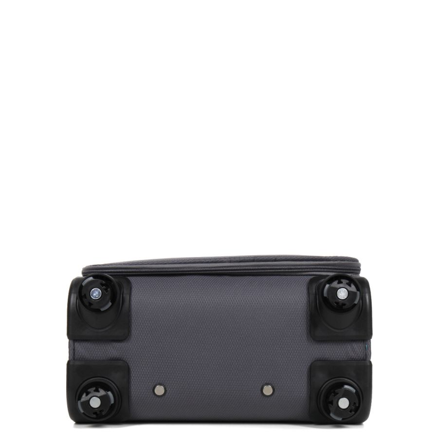 Чемодан мини XS тканевый Snowball 22204 46×33×18см 28+7см Серый