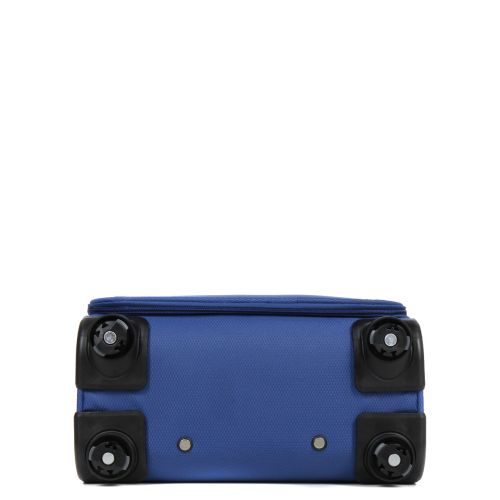 Чемодан мини XS тканевый Snowball 22204 46×33×18см 28+7см Синий
