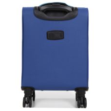 Чемодан мини XS тканевый Snowball 22204 46×33×18см 28+7см Синий 