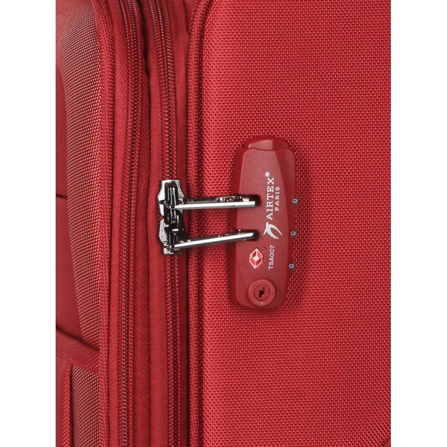 Чемодан большой L тканевый Airtex 832 80×48×32см 103л Красный