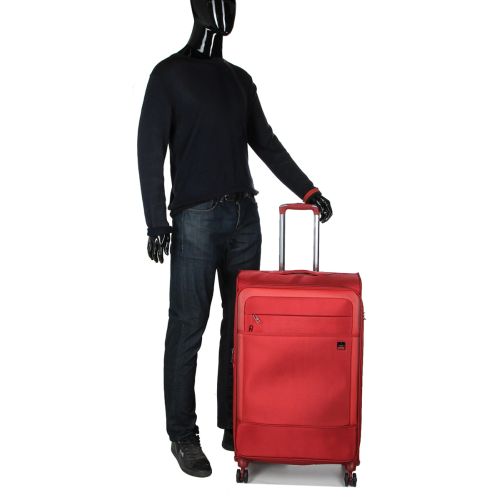 Чемодан большой L тканевый Airtex 832 80×48×32см 103л Красный