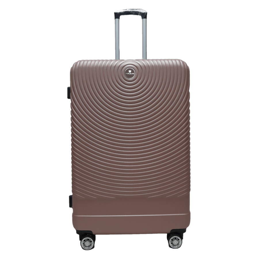 Чемодан большой L ABS-пластик Worldline Airtex 652 78×52×34см 128л Розовое золото