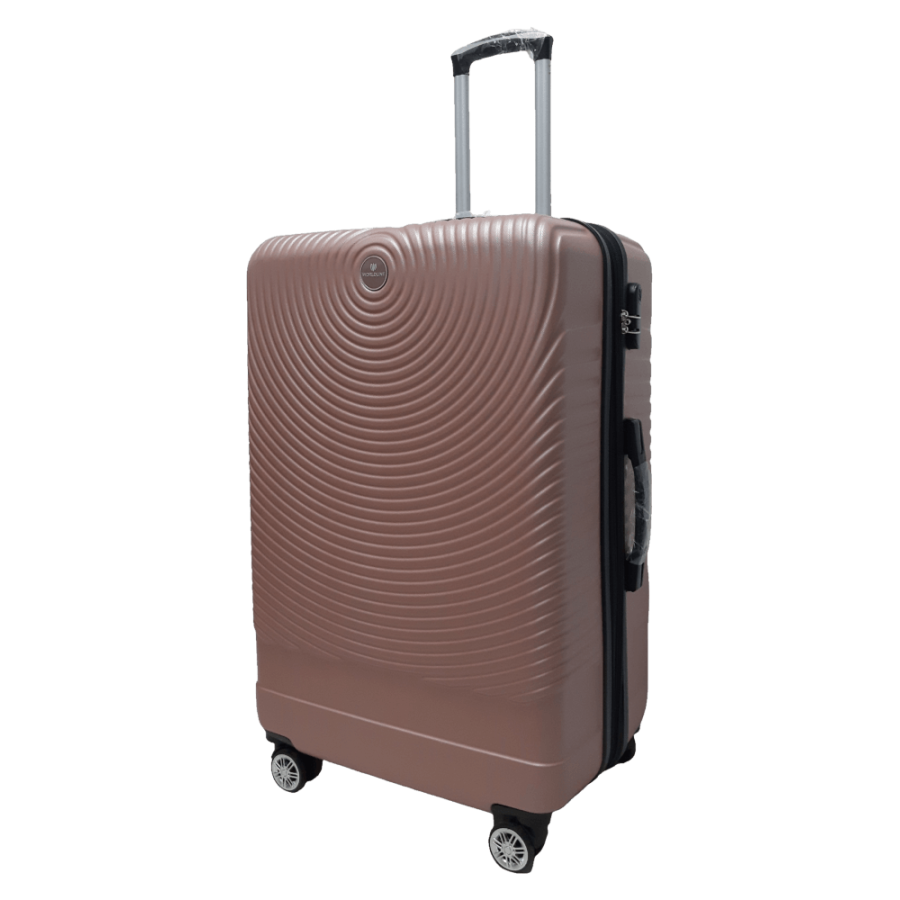 Чемодан большой L ABS-пластик Worldline Airtex 652 78×52×34см 128л Розовое золото