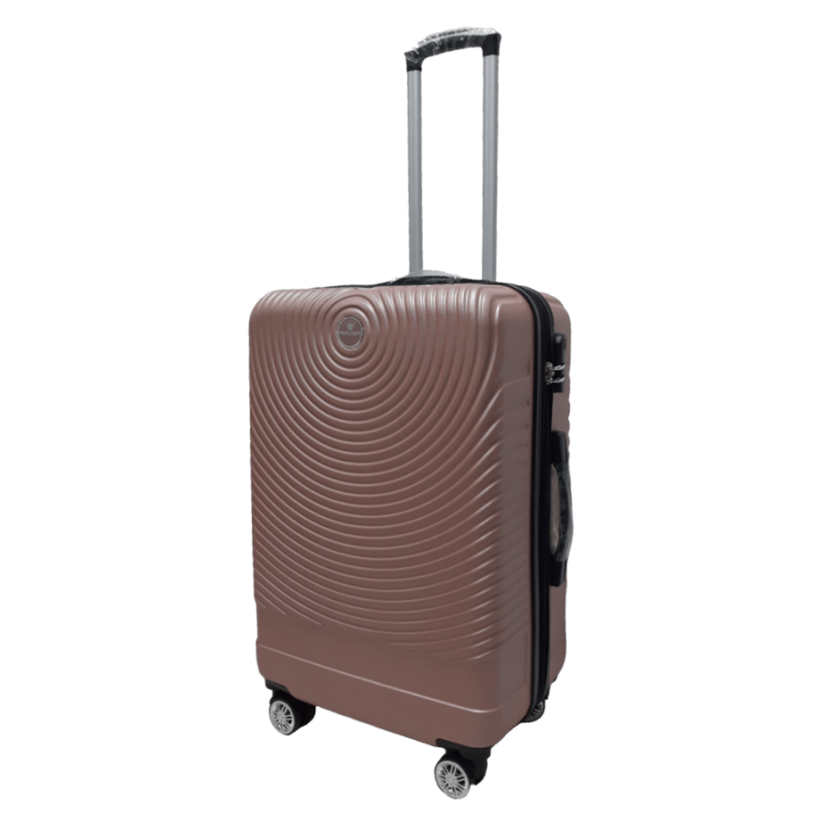 Чемодан средний M ABS-пластик Worldline Airtex 652 69×45×29см 88л Розовое золото