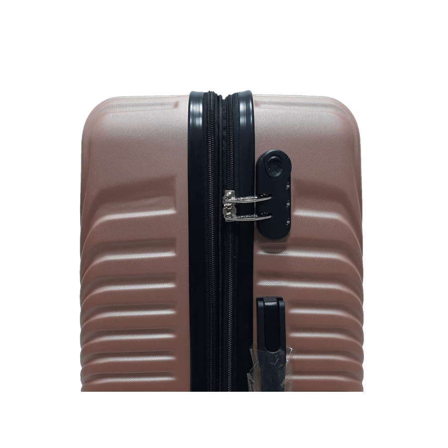 Чемодан средний M ABS-пластик Worldline Airtex 652 69×45×29см 88л Розовое золото