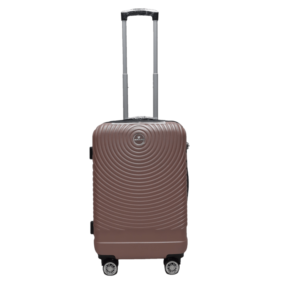 Чемодан маленький S ABS-пластик Worldline Airtex 652 60×39×25см 58л Розовое золото
