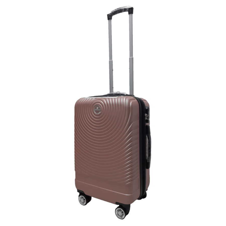 Чемодан маленький S ABS-пластик Worldline Airtex 652 60×39×25см 58л Розовое золото