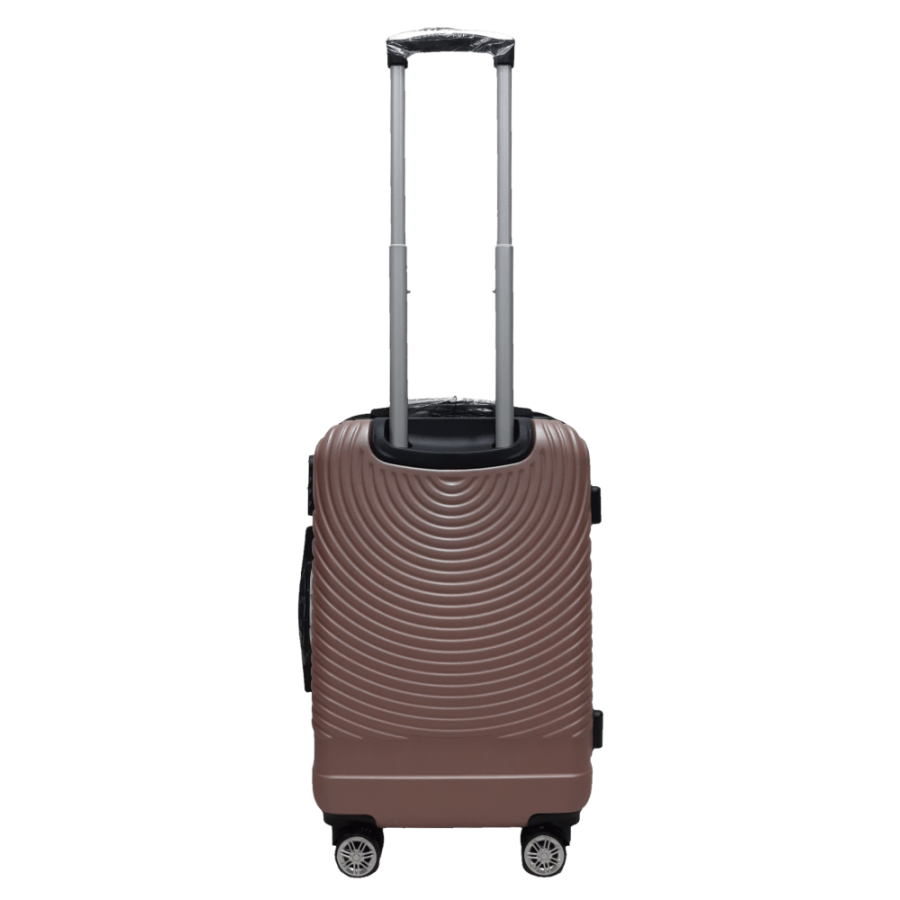 Чемодан маленький S ABS-пластик Worldline Airtex 652 60×39×25см 58л Розовое золото