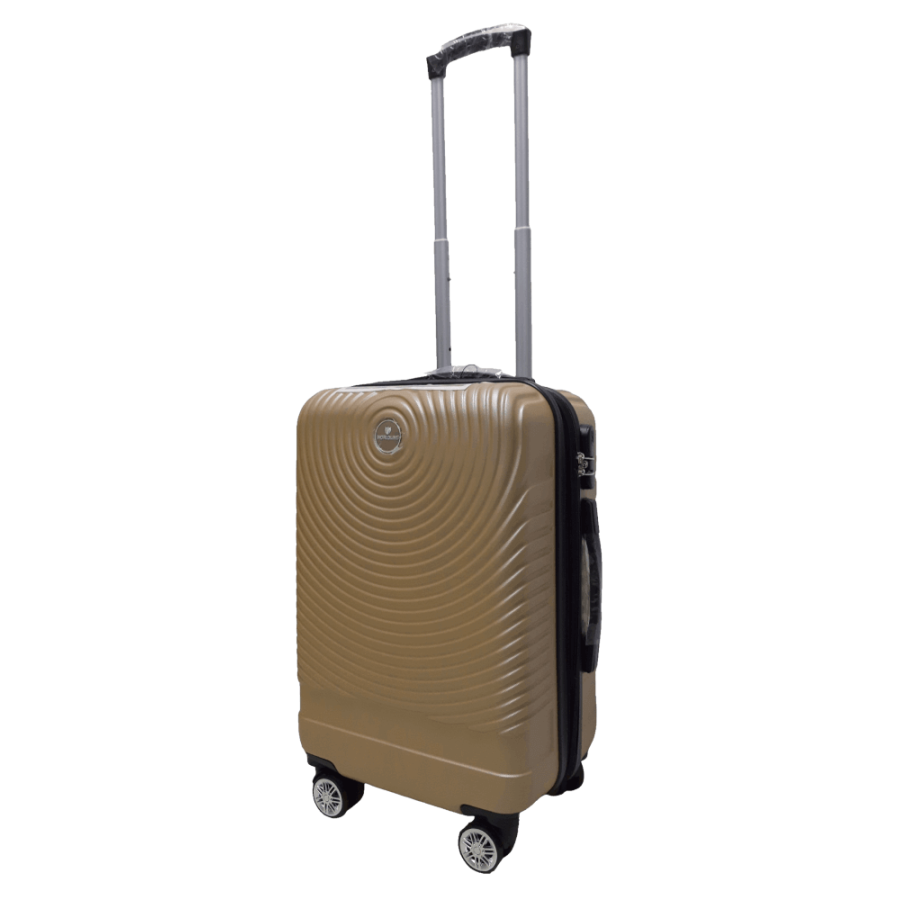Чемодан маленький S ABS-пластик Worldline Airtex 652 60×39×25см 58л Шампань