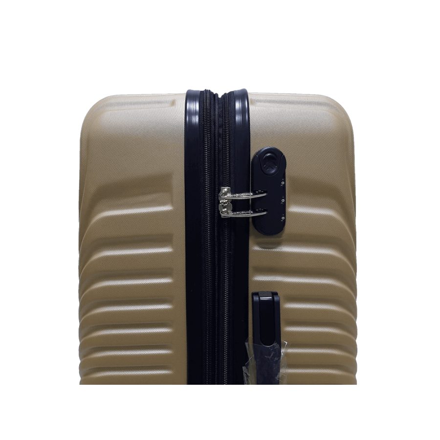 Чемодан маленький S ABS-пластик Worldline Airtex 652 60×39×25см 58л Шампань