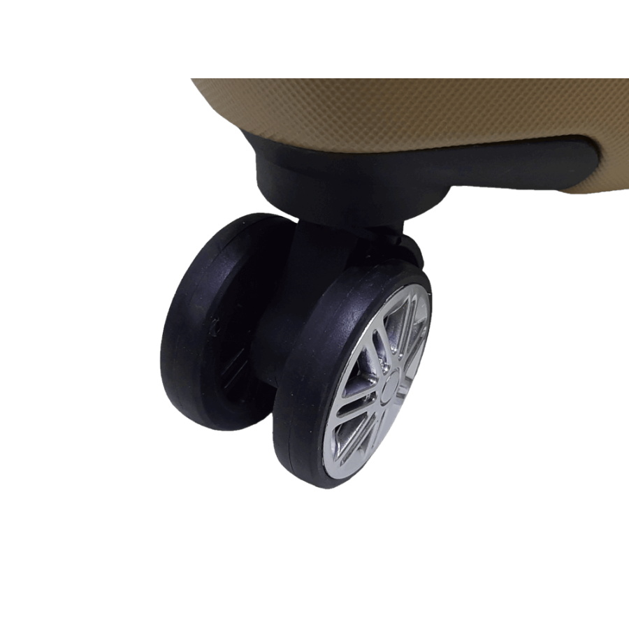Чемодан маленький S ABS-пластик Worldline Airtex 652 60×39×25см 58л Шампань