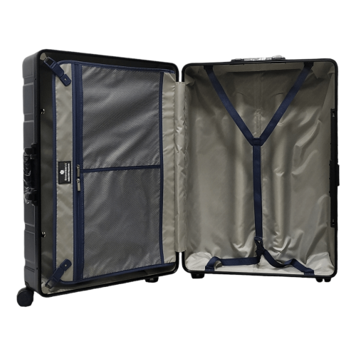 Чемодан большой L поликарбонат Snowball 20503 77×54×33см 112л Черный