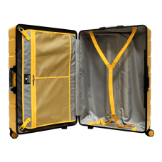 Чемодан большой L поликарбонат Snowball 20503 77×54×33см 112л Желтый