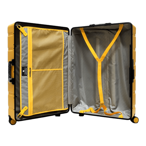 Чемодан большой L поликарбонат Snowball 20503 77×54×33см 112л Желтый