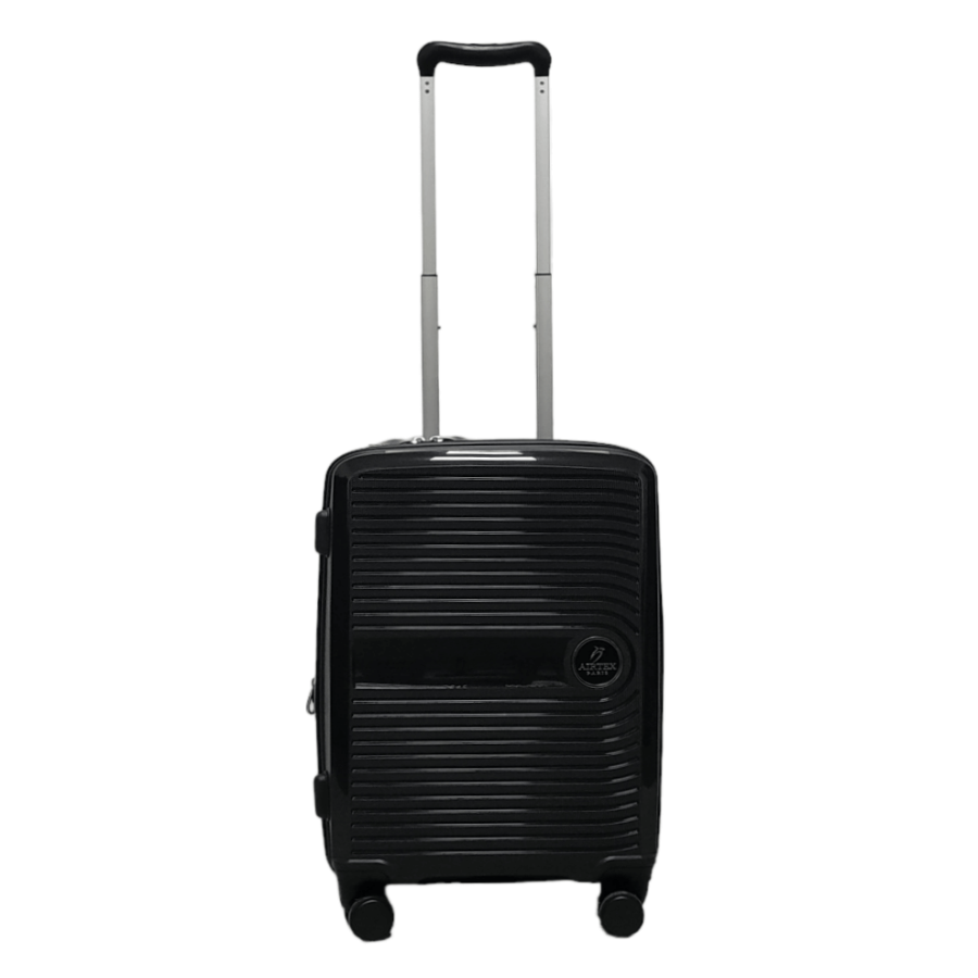 Чемодан маленький S полипропилен Airtex 223 58×40×22см 38л Черный