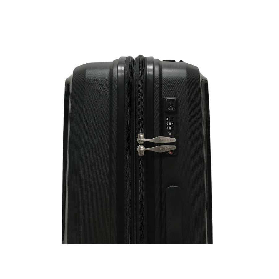 Чемодан маленький S полипропилен Airtex 223 58×40×22см 38л Черный