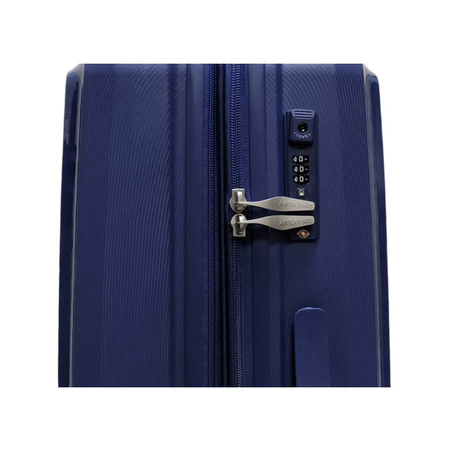 Чемодан средний M полипропилен Airtex 223 68×48×26см 68л Тёмно-синий