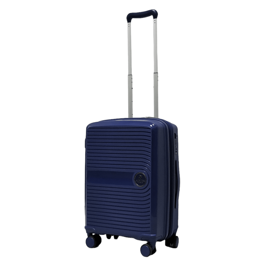Чемодан маленький S полипропилен Airtex 223 58×40×22см 38л Темно-синий